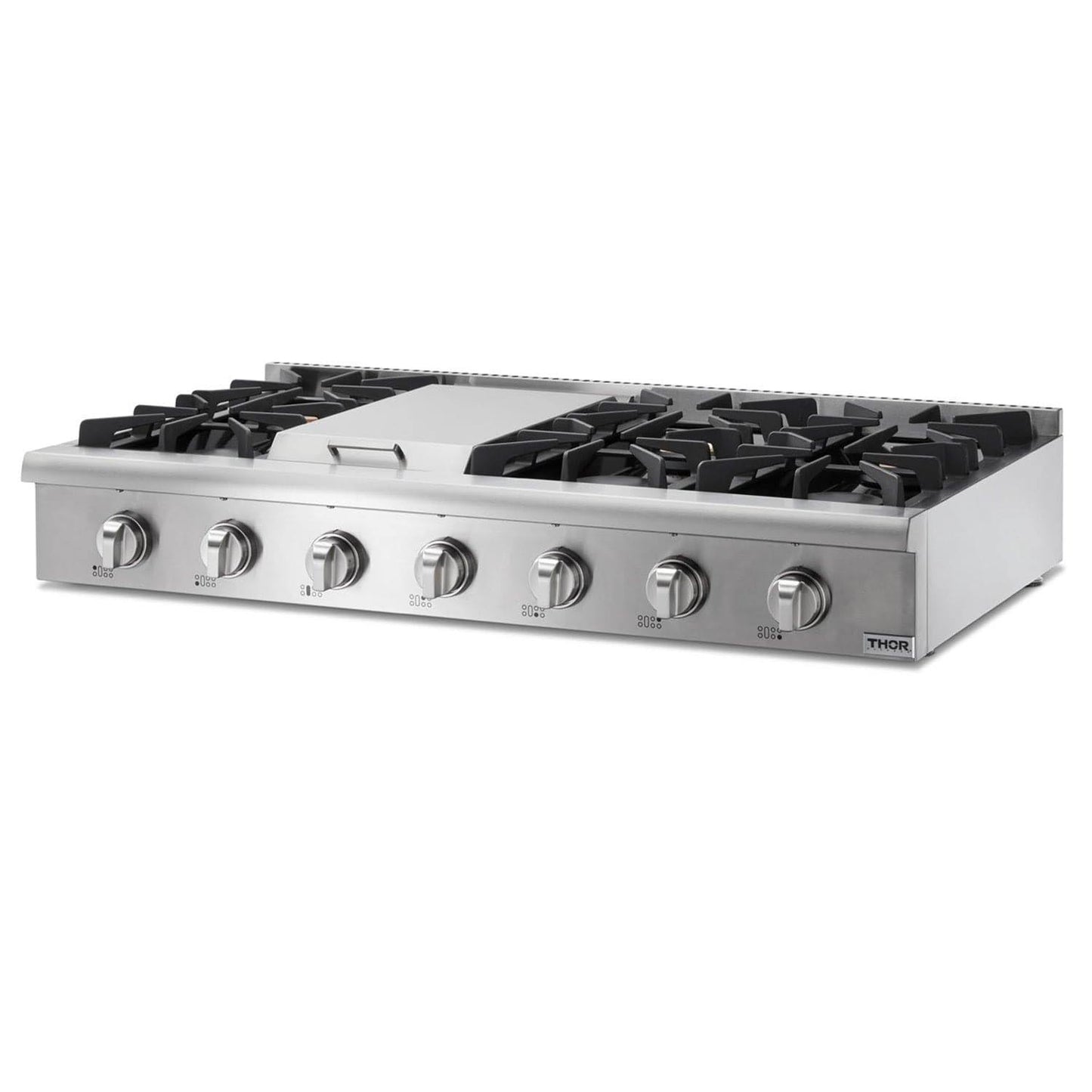 Thor Kitchen 48 In. Propane Gas Range-top in Stainless Steel