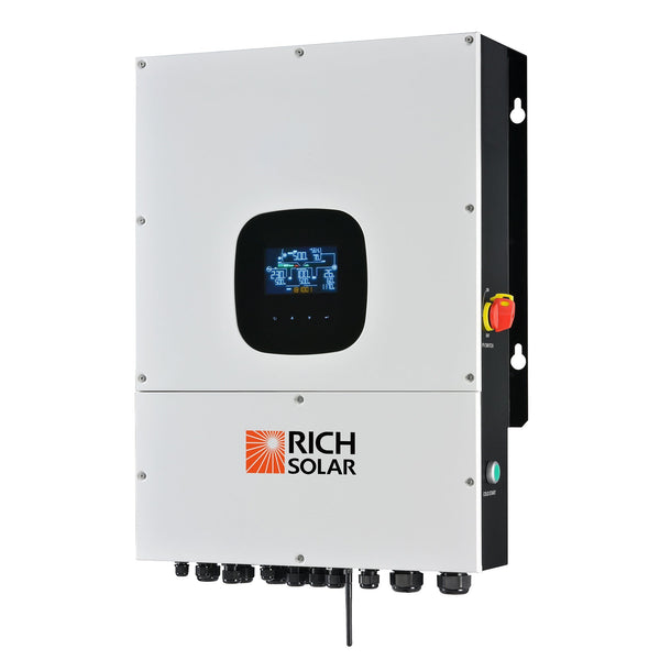 RICH SOLAR NOVA 12K PV Hybrid Inverter | All-In-One Solar Inverter | 12000W PV Input | 10000W Output | 48V 120/240V Split Phase PRE-ORDER - Backyard Provider