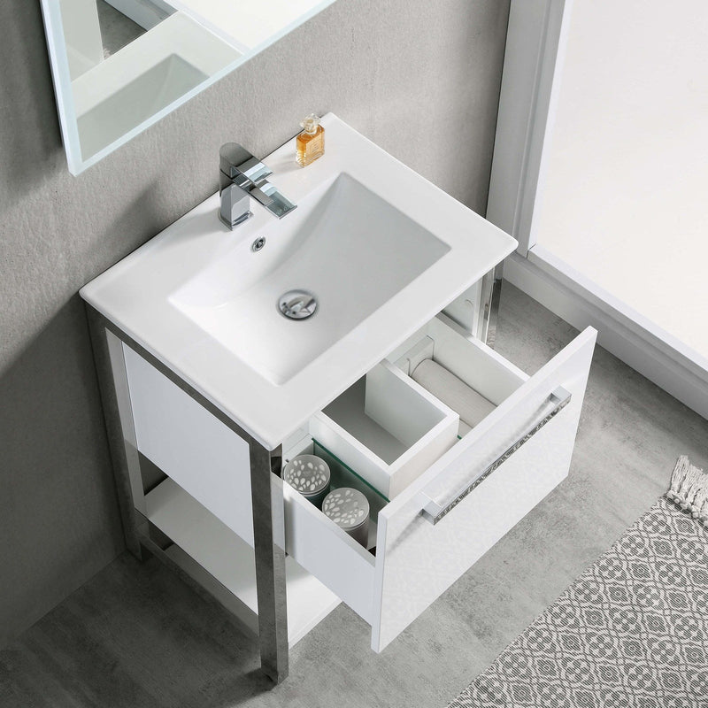 Blossom Bathroom Riga 24 Inch Bathroom Vanity - V8022 24 01 - Backyard Provider