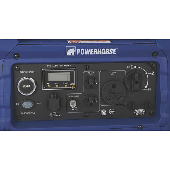 Powerhorse Inverter Generator — 4500 Surge Watts, 3500 Rated Watts, Electric Start - 96387