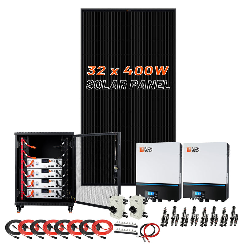 Complete Off-Grid Solar Kit | 13,000W 120/240V Output | 48VDC - Backyard Provider