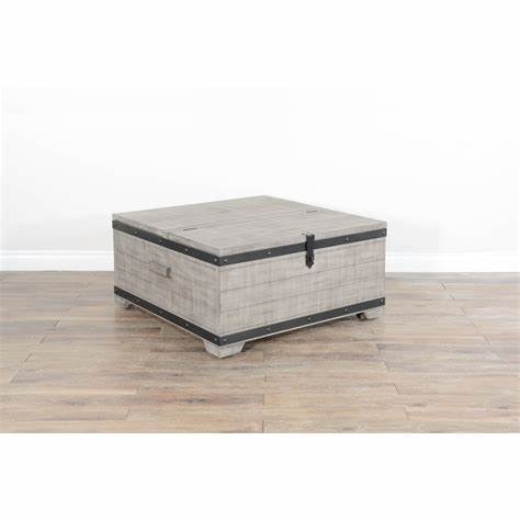 Alpine - Coffee Table With Lift Top And Casters - Gray - 3169AG-C