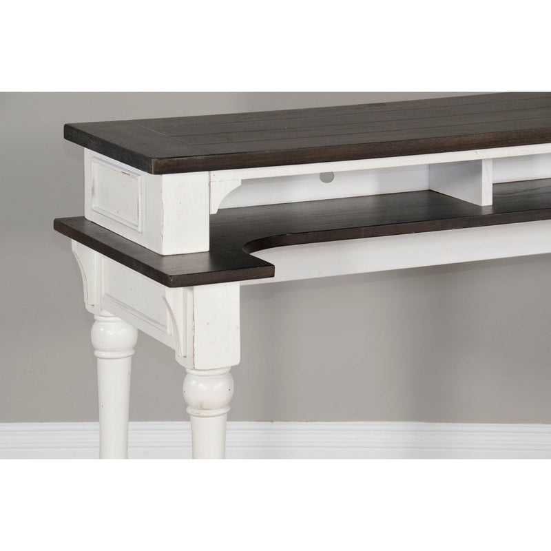 Carriage House - Console Table - White / Dark Brown - 2048EC-CT