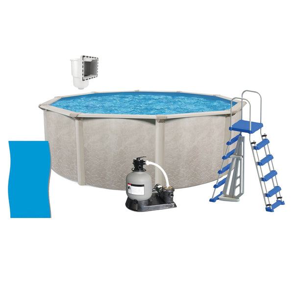 Aquarian Phoenix 24'x52" Round Above Ground Pool w/ Pump, Ladder, Liner, Skimmer - 109175