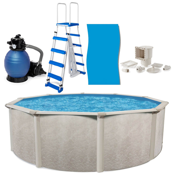 Aquarian Phoenix 18ft x 52in Above Ground Pool w/ Filter, Ladder, Liner, Skimmer - 109525