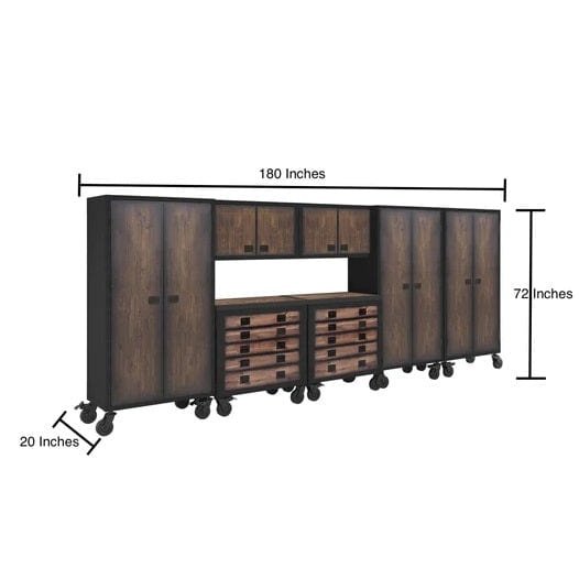 Duramax 6-Piece Garage Storage Combo Set with Tool Chests, Wall Cabinets and Free Standing Cabinets - Backyard Provider