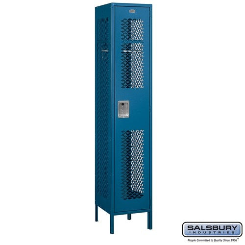 Salsbury 15" Wide Single Tier Vented Metal Locker - 1 Wide - 81165GY-U