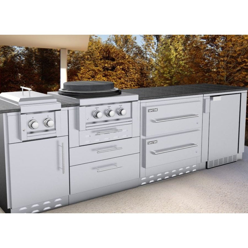 Sunstone Metal Products 34" Sunstone Double Warming Drawer Cabinet SAC34DWC