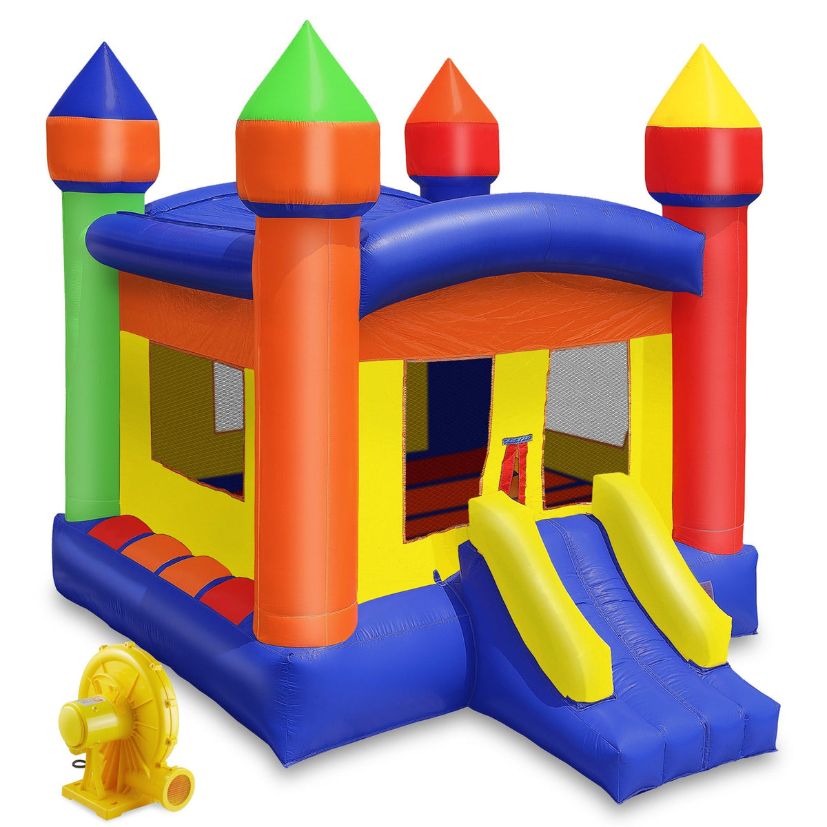 13' x 13' Commercial Castle Bounce House with Blower by Cloud 9 - Backyard Provider