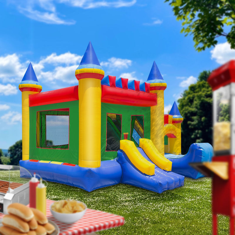 Commercial Castle Inflatable Bounce House with Slide by Cloud 9 - Backyard Provider