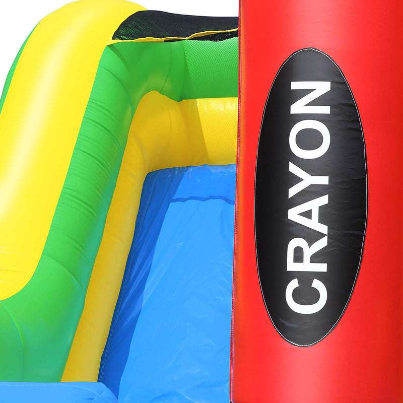 Commercial Crayon Castle Inflatable Bounce House and Slide by Cloud 9 - Backyard Provider