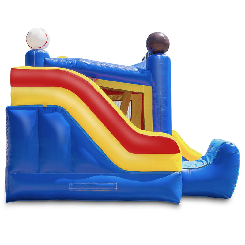 Commercial Sports Inflatable Bounce House w/ Slide & Blower by Cloud 9 - Backyard Provider