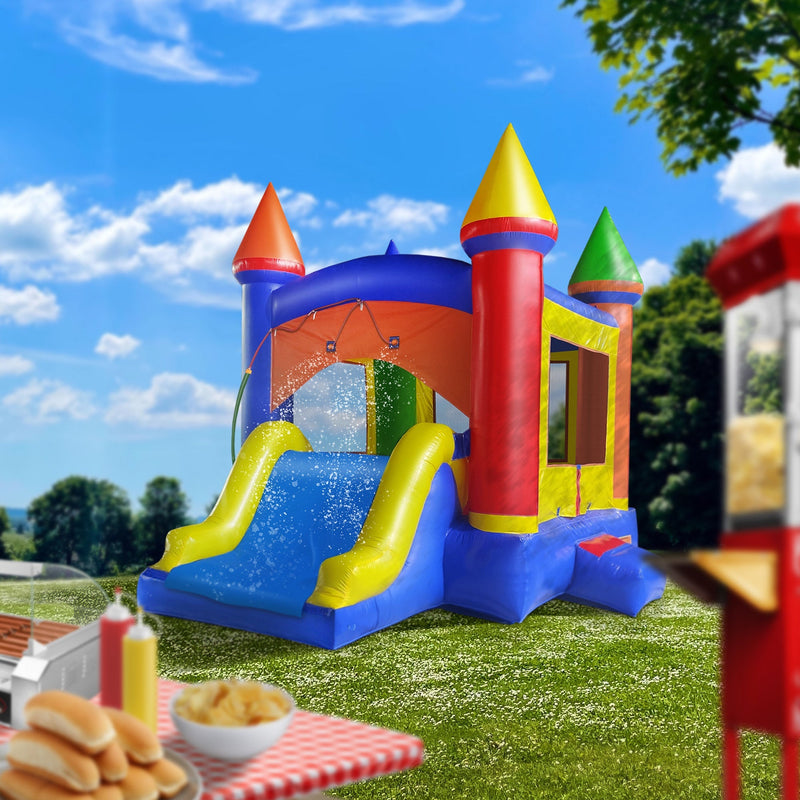 Commercial Inflatable Bounce House with Water Slide and Blower - Backyard Provider