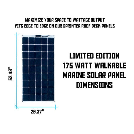 Orion 175 Watt Walkable Marine Solar Panel - Orion Limited Edition