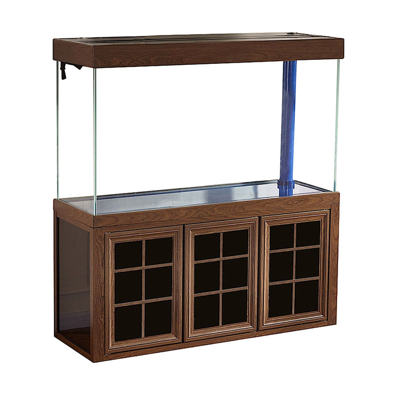 AQUA DREAM 135 GALLON TEMPERED GLASS AQUARIUM DARKWOOD-AD-1260-BW