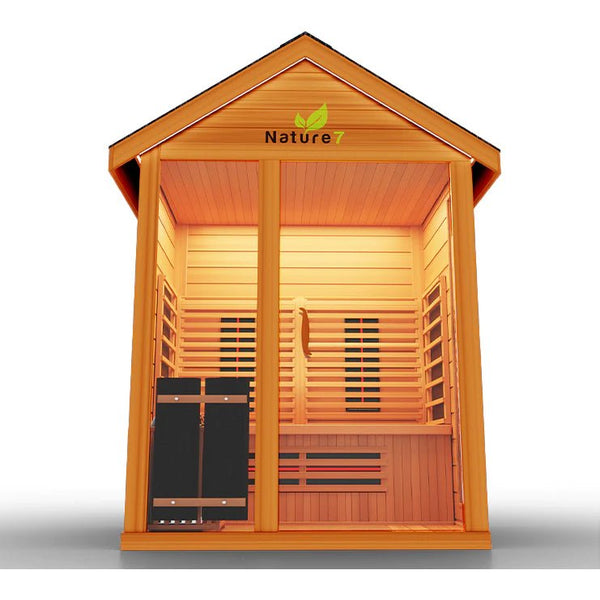 Medical Sauna Nature 7 Sauna - 4 Person Outdoor Infrared Sauna