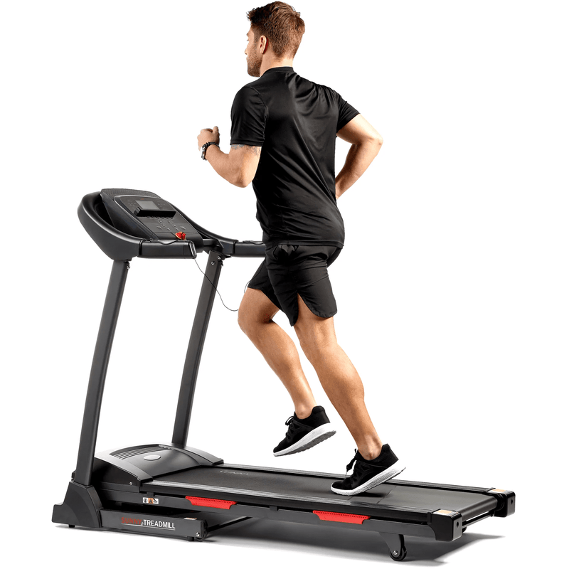 Sunny Health & Fitness Premium Folding Auto-Incline Smart Treadmill with Exclusive SunnyFit App Enhanced Bluetooth Connectivity