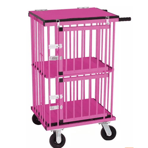 Aeolus Mini Two Berth Double Decker Dog Show Trolley - AE-KB-514AAT-SILVER