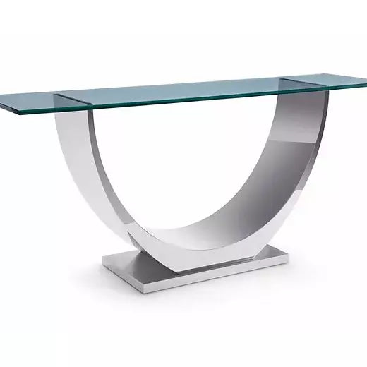 Greg Sheres Marseilles Polished Stainless Console Table - CN-03S