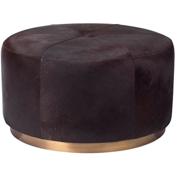 Jamie Young Thackeray Round Pouf, Large -D. 20THAC-LGES