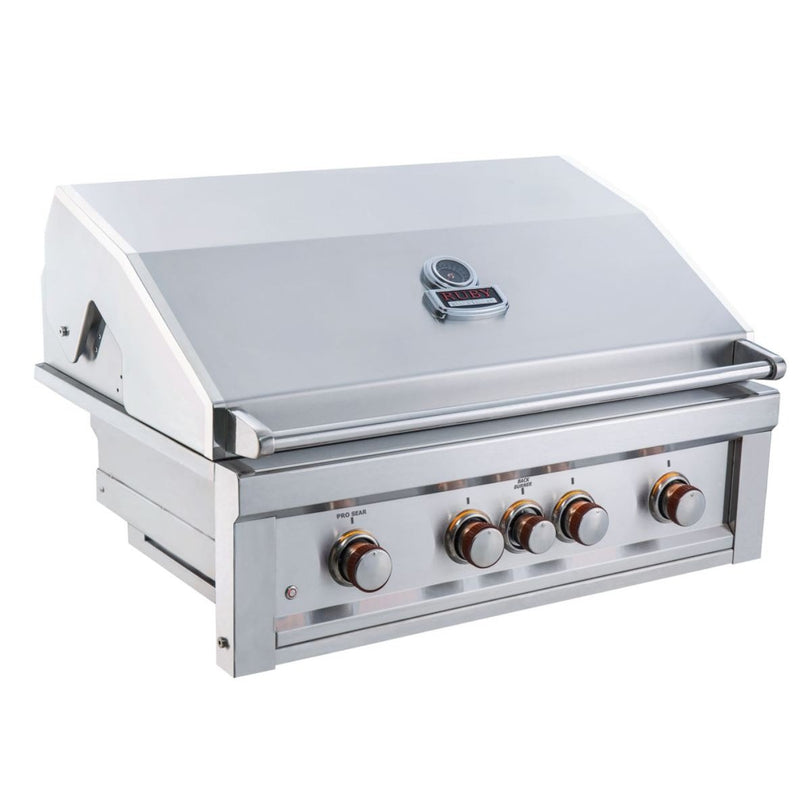 Sunstone Metal Products Ruby Gas Grills - 4 Burner 36" Ruby Drop in Gas Grills w/ IR