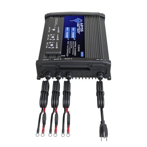 Abyss Battery 3 Bank 12v/24v On-Board Marine Battery Charger - AB-CRG-12V/24V