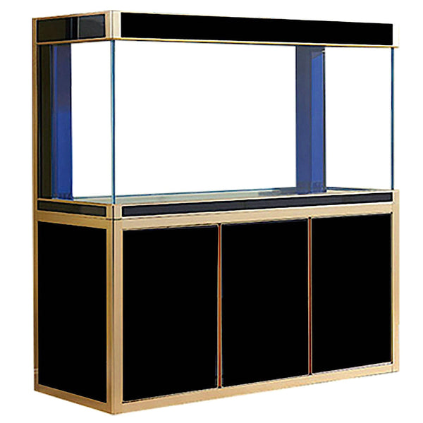 AQUA DREAM 175 GALLON TEMPERED GLASS AQUARIUM BLACK AND GOLD-AD-1560-BK