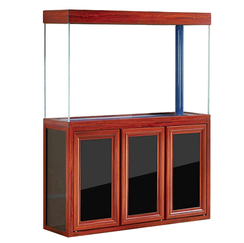 AQUA DREAM 135 GALLON TEMPERED GLASS AQUARIUM REDWOOD-AD-1260-RW