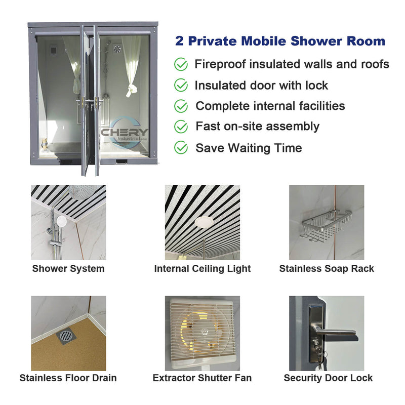 Bastone 2 Private Mobile Shower Room PM000128