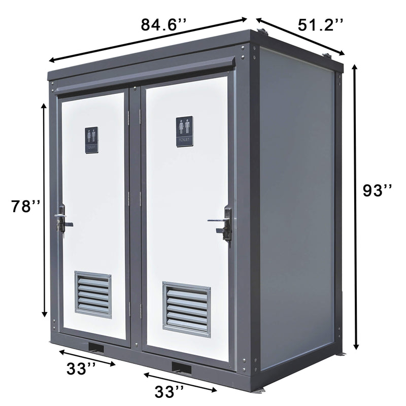 Bastone 2 Private Toilet Stalls Portable Restroom PM000121