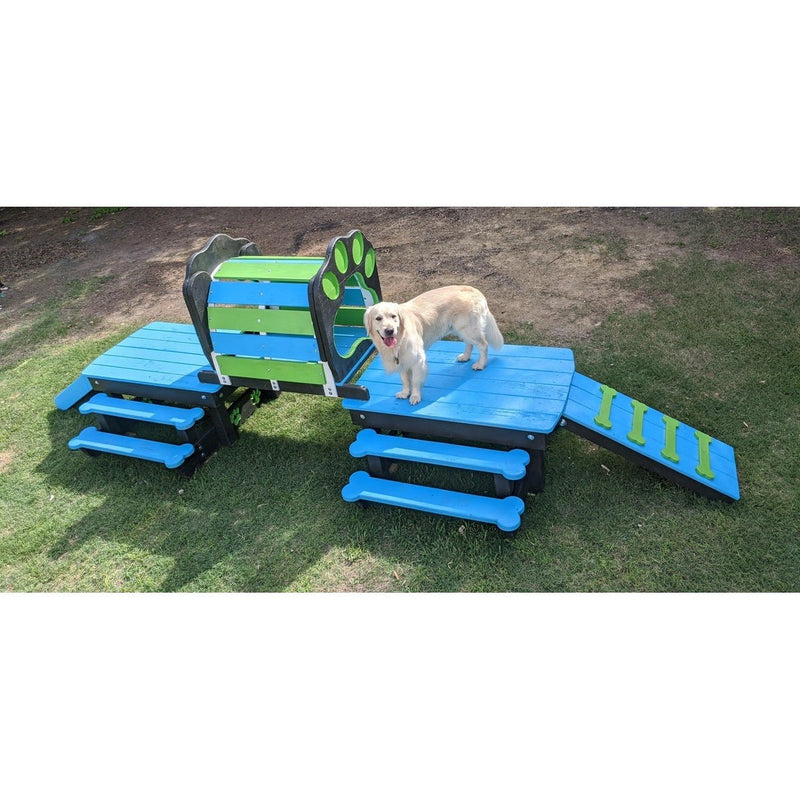 Puppy Scapes Double Platform with Tunnel - PS-DPWT