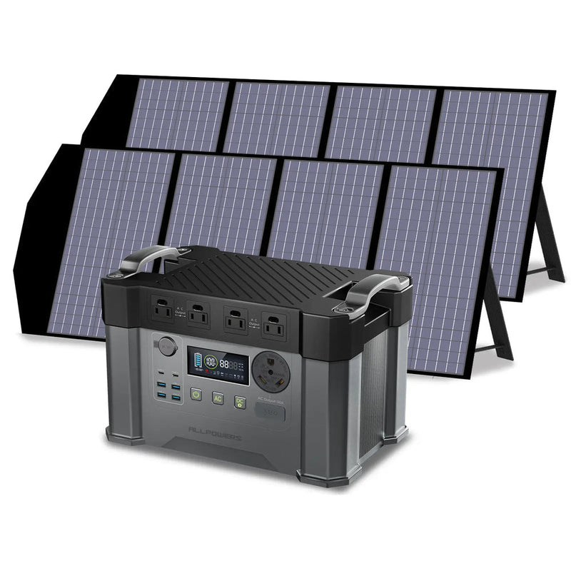 Allpowers Solar Generator Kit 2400w S2000 Pro + Sp029 140w Solar Panel