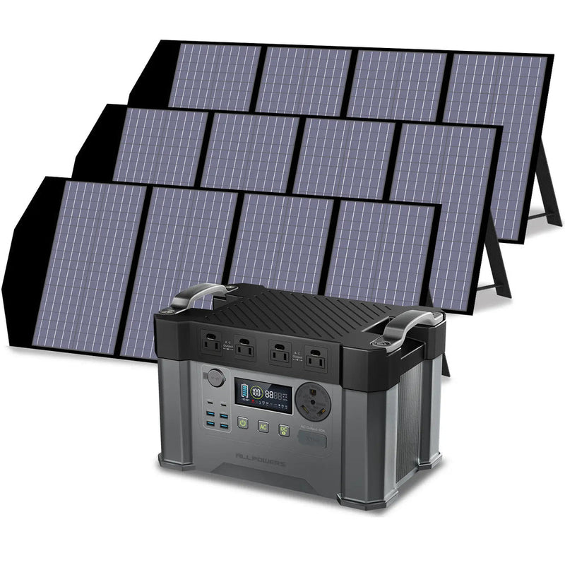 Allpowers Solar Generator Kit 2400w S2000 Pro + Sp029 140w Solar Panel