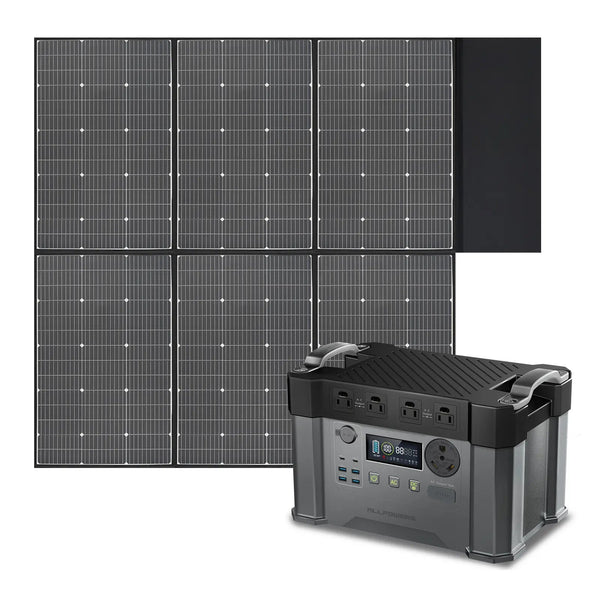 Allpowers Solar Generator Kit 2400W S2000 Pro + SP039 600W Solar Panel