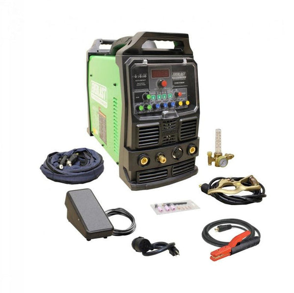 Everlast PowerTIG 200DV 200amp Dual Voltage PULSE ACDC Welder 110/220v advanced tig welder for precision welding PT-200DV