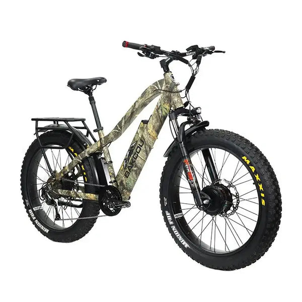 Performer 2024 Bakcou KODIAK AWD All Wheel Drive Dual Hub 48V Fat Tire Electric Bike