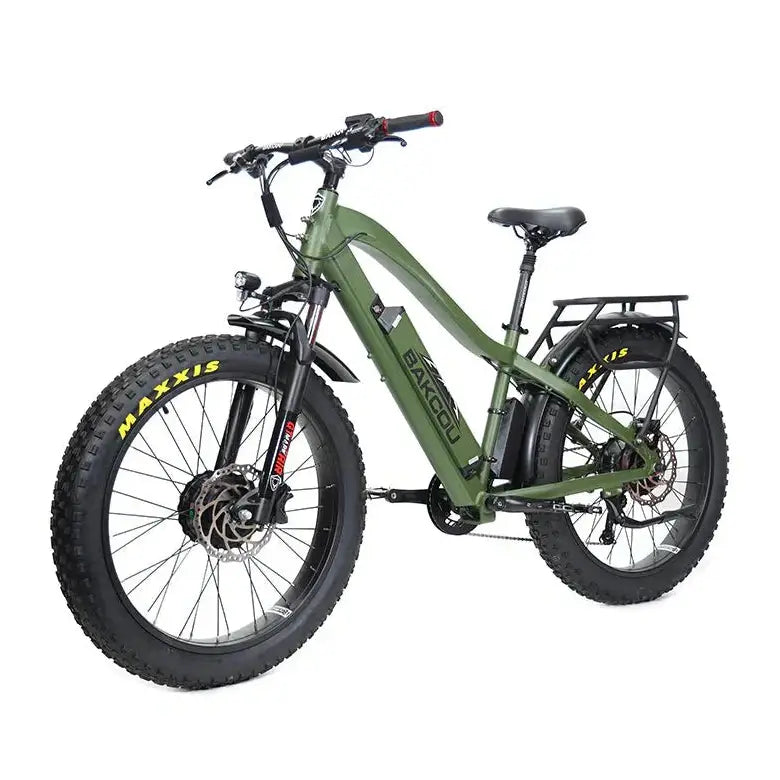 Performer 2024 Bakcou KODIAK AWD All Wheel Drive Dual Hub 48V Fat Tire Electric Bike