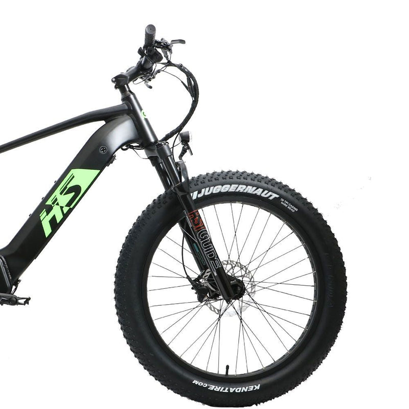 Performer 2024 Eunorau FAT-HS 1000W 48V 14Ah Mid Drive Fat Tire Suspension Electric Bike