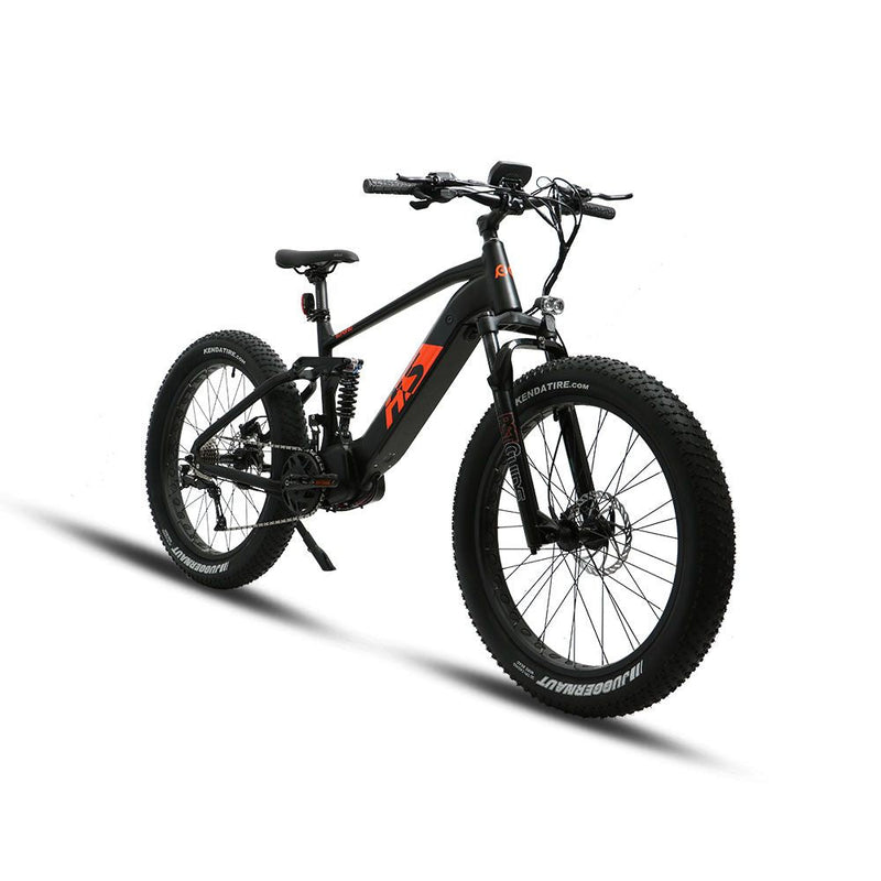 Performer 2024 Eunorau FAT-HS 1000W 48V 14Ah Mid Drive Fat Tire Suspension Electric Bike