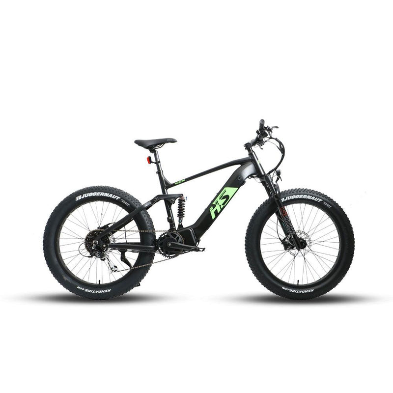 Performer 2024 Eunorau FAT-HS 1000W 48V 14Ah Mid Drive Fat Tire Suspension Electric Bike