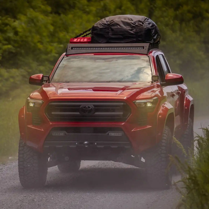 ROUGH COUNTRY LOW PROFILE ROOF RACK W/40" LED LIGHT BAR | 2024+ TOYOTA TACOMA - 72110