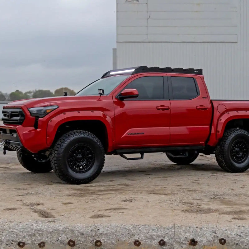 ROUGH COUNTRY LOW PROFILE ROOF RACK W/40" LED LIGHT BAR | 2024+ TOYOTA TACOMA - 72110