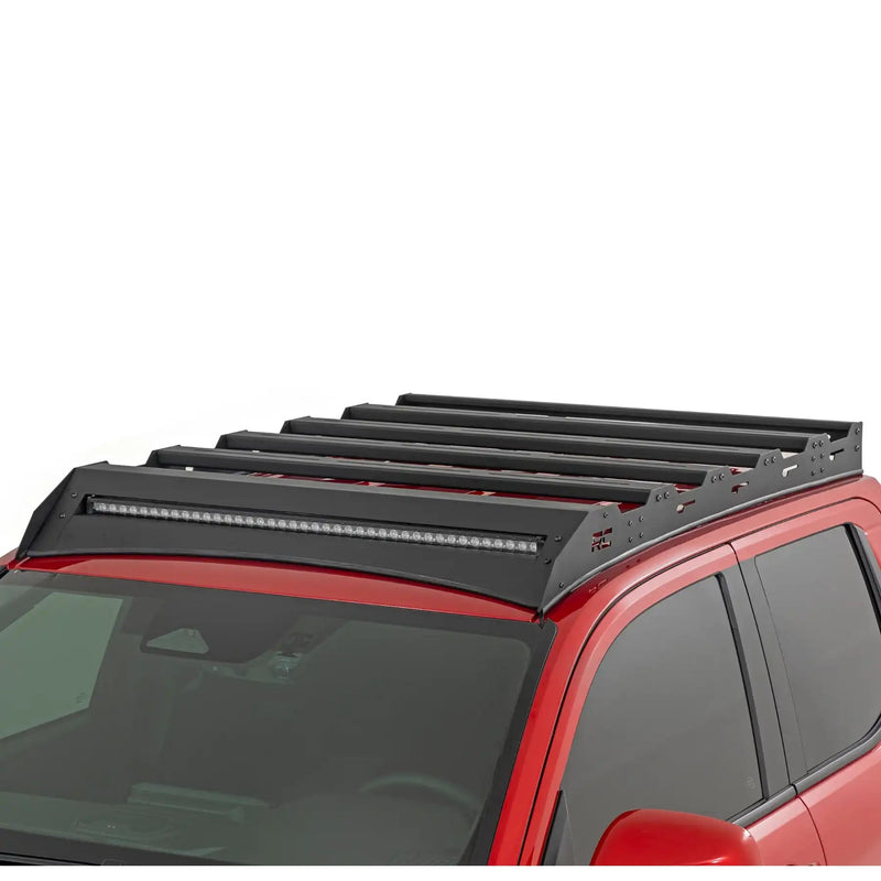 ROUGH COUNTRY LOW PROFILE ROOF RACK W/40" LED LIGHT BAR | 2024+ TOYOTA TACOMA - 72110