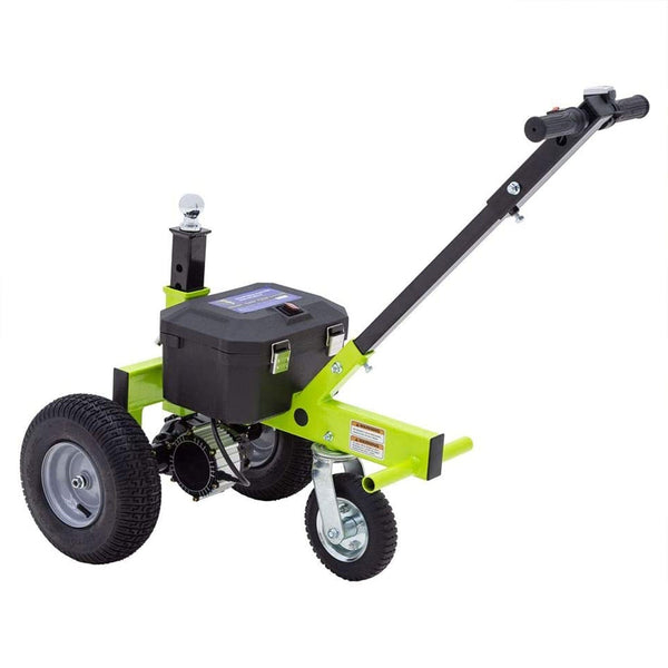 Tow Tuff TMD-35ETD8 Adjustable 3500 Lbs Capacity Electric Trailer Dolly, Green - 218124