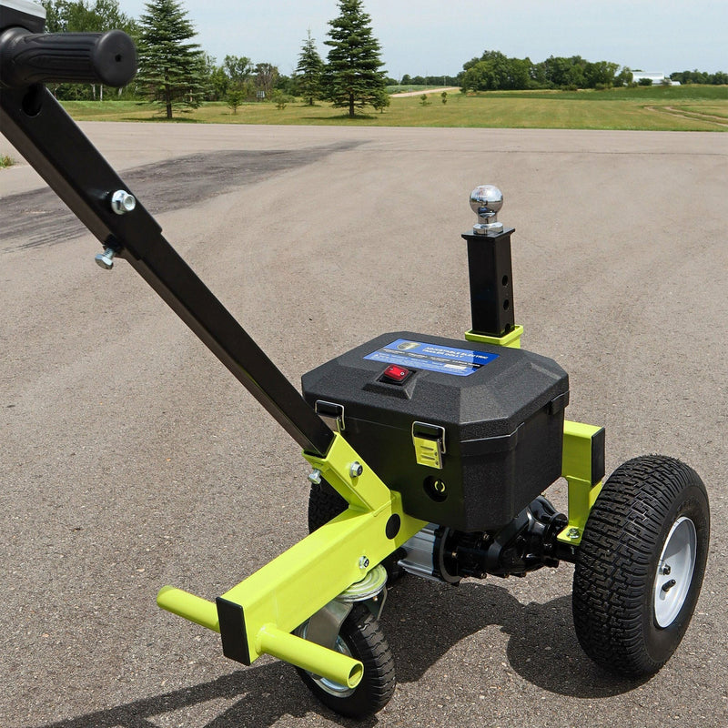 Tow Tuff TMD-35ETD8 Adjustable 3500 Lbs Capacity Electric Trailer Dolly, Green - 218124