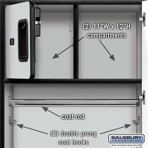 Salsbury 24" Wide Designer Wood Gear Locker - 30078