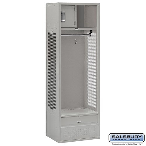 Salsbury 24" Wide Open Access Metal Locker - 70024GY-U