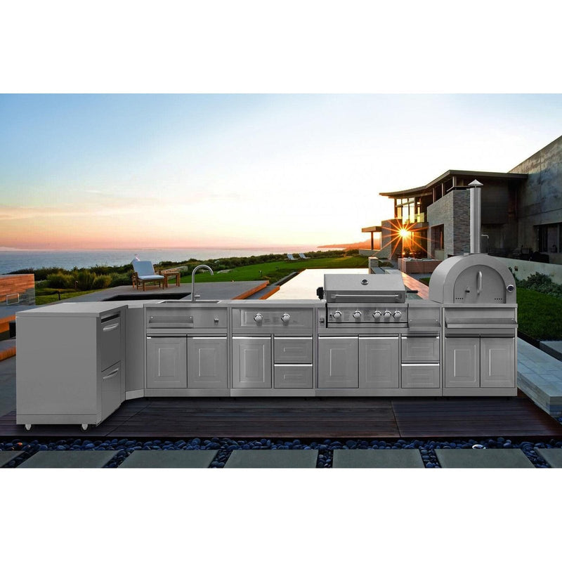 Thor Kitchen Outdoor Kitchen Corner Cabinet Module in Stainless Steel, MK06SS304