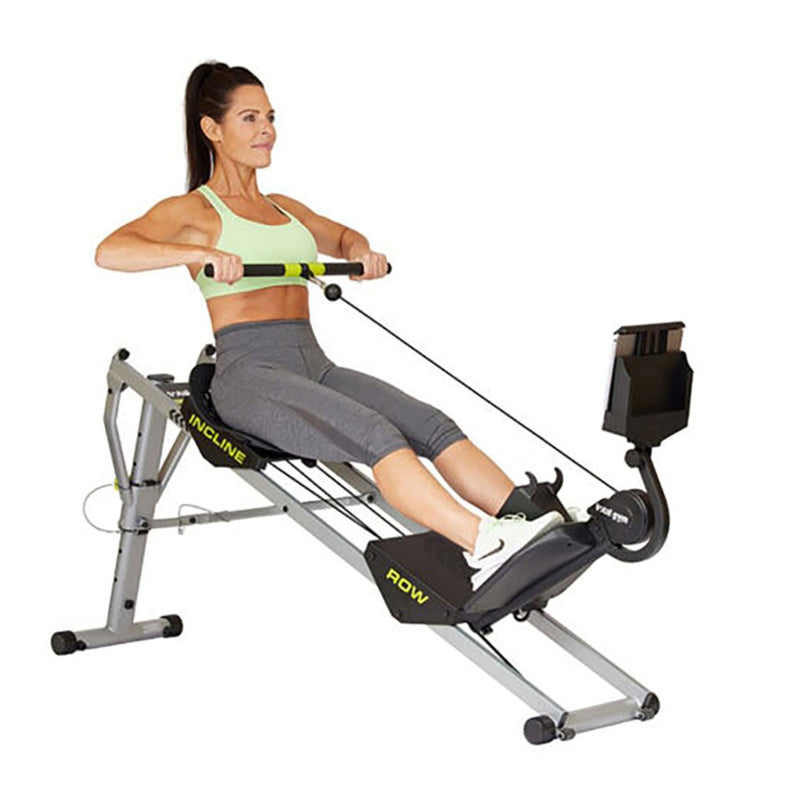 Total Gym Ergonomic Folding Incline Rowing Machine with 6 Levels of Resistance - 257184