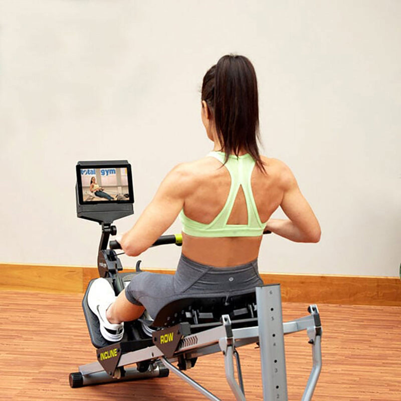 Total Gym Ergonomic Folding Incline Rowing Machine with 6 Levels of Resistance - 257184